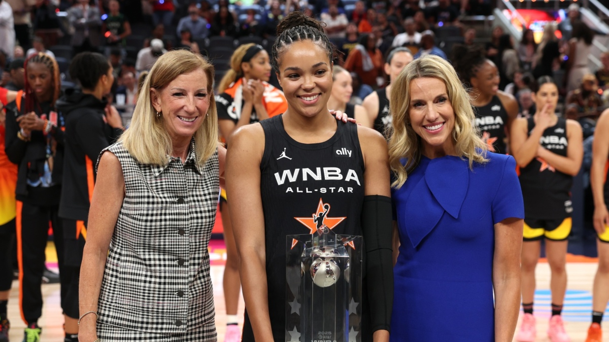 Napheesa Collier and Cathy Engelbert